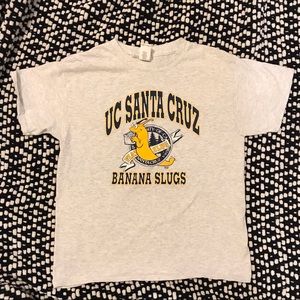 Gray UC Santa Cruz Banana Slugs T-shirt Youth M